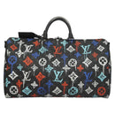 LOUIS VUITTON Monogram Eclipse Keepall Bandouliere 50 Tasche M21384 Auth BD1566SM-13