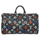 LOUIS VUITTON Monogram Eclipse Keepall Bandouliere 50 Tasche M21384 Auth BD1566SM-2