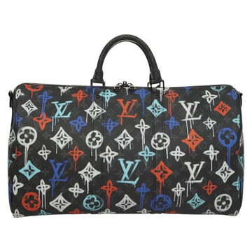 LOUIS VUITTON Monogram Eclipse Keepall Bandouliere 50 Bag M21384 Auth BD1566SM - 0