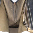 FENDI Zucca Canvas Hand Bag Brown Black gold Auth BD1571V-20