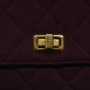 CHANEL Matelasse Hand Bag Cotton Purple CC Auth BD1572-17