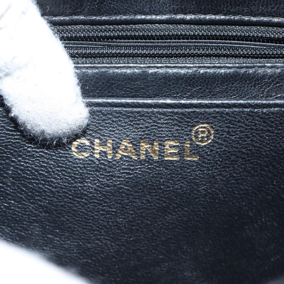 CHANEL Matelasse Hand Bag Cotton Purple CC Auth BD1572