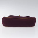 CHANEL Matelasse Hand Bag Cotton Purple CC Auth BD1572-5