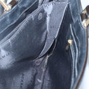 BURBERRY Nova Check Hand Bag Wool Brown Gold black Auth BD1582-19