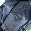 BURBERRY Nova Check Hand Bag Wool Brown Gold black Auth BD1582-20