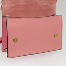 Miu Miu Shoulder Bag Leather Pink Gold Auth BD1584SAM-20