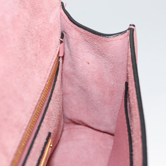 Miu Miu Shoulder Bag Leather Pink Gold Auth BD1584AM