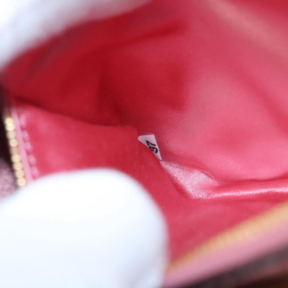 Miu Miu Shoulder Bag Leather Pink Gold Auth BD1584AM