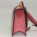 Miu Miu Shoulder Bag Leather Pink Gold Auth BD1584AM-4