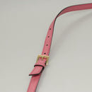 Miu Miu Shoulder Bag Leather Pink Gold Auth BD1584AM-14