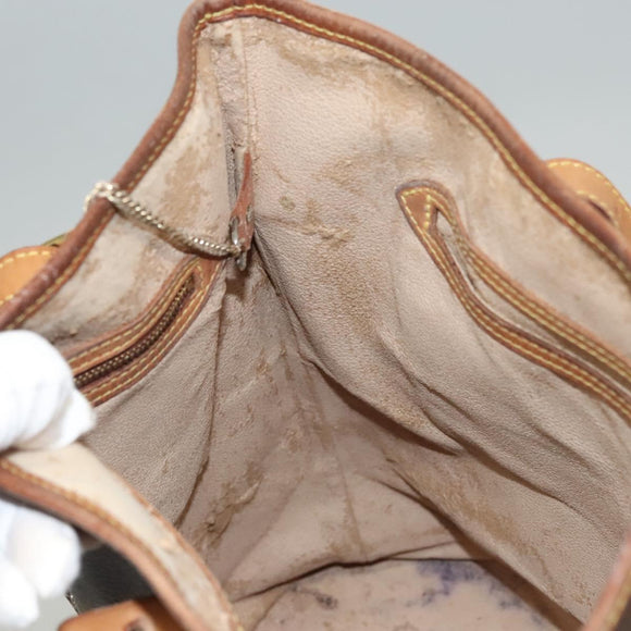LOUIS VUITTON Monogram Bucket GM Schultertasche M42236 LV Auth BD1586