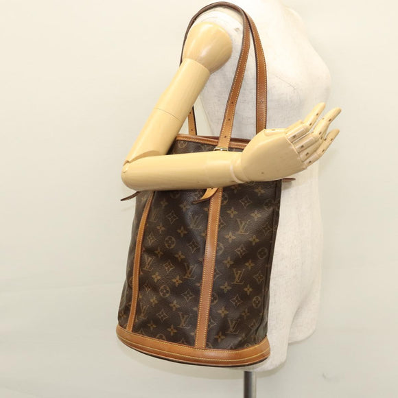 LOUIS VUITTON Monogram Bucket GM Schultertasche M42236 LV Auth BD1586