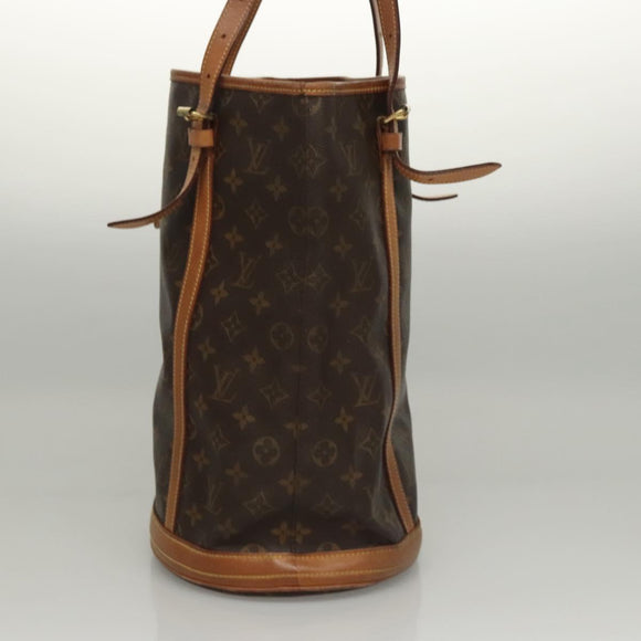 LOUIS VUITTON Monogram Bucket GM Schultertasche M42236 LV Auth BD1586