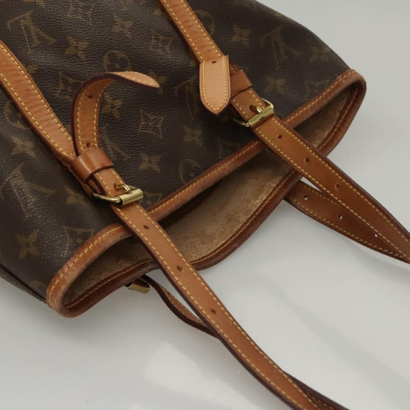 LOUIS VUITTON Monogram Bucket GM Schultertasche M42236 LV Auth BD1586