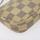 LOUIS VUITTON Damier Azur Mini Pochette Accessoires Pouch N63005 Auth BD1591-14