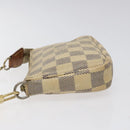 LOUIS VUITTON Damier Azur Mini Pochette Accessoires Etui N63005 Auth BD1591-4