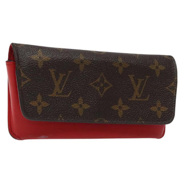 LOUIS VUITTON Monogram Etui Lunette Woody Glasses Case GI0372 LV Auth BD1596