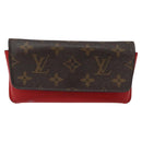 LOUIS VUITTON Monogram Etui Lunette Woody Glasses Case GI0372 LV Auth BD1596-13