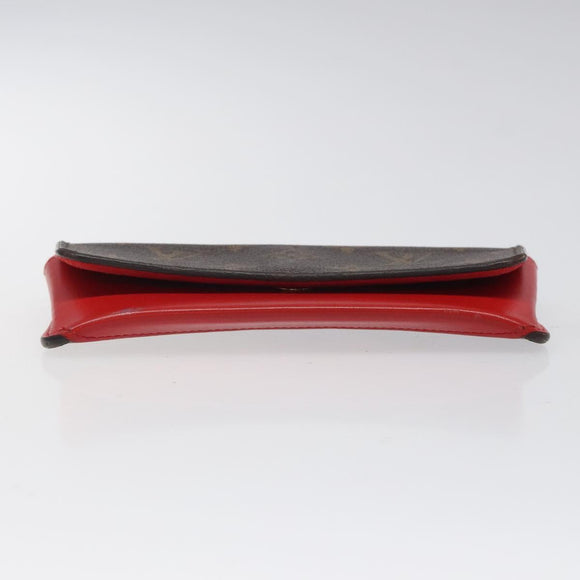 LOUIS VUITTON Monogram Etui Lunette Woody Glasses Case GI0372 LV Auth BD1596