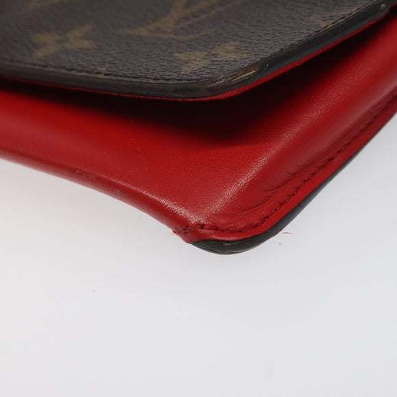 LOUIS VUITTON Monogram Etui Lunette Woody Glasses Case GI0372 LV Auth BD1596