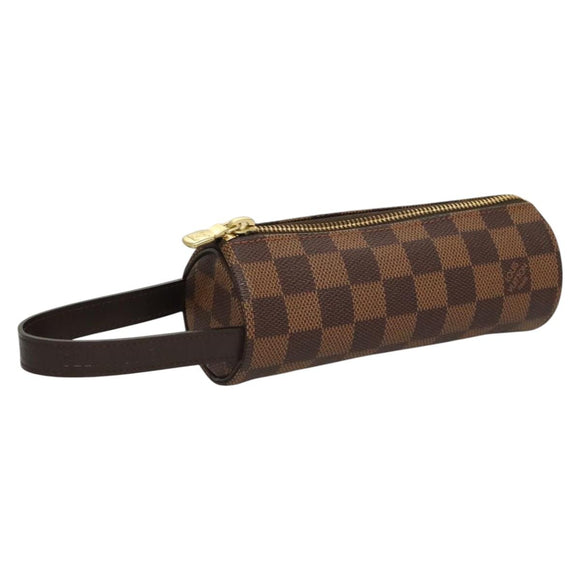 LOUIS VUITTON Damier Ebene GOLF CUP 1998 Golf Ball Case LV Auth BD1598AM