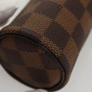 LOUIS VUITTON Damier Ebene GOLF CUP 1998 Golf Ball Case LV Auth BD1598M-15