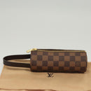 LOUIS VUITTON Damier Ebene GOLF CUP 1998 Golf Ball Case LV Auth BD1598AM-12