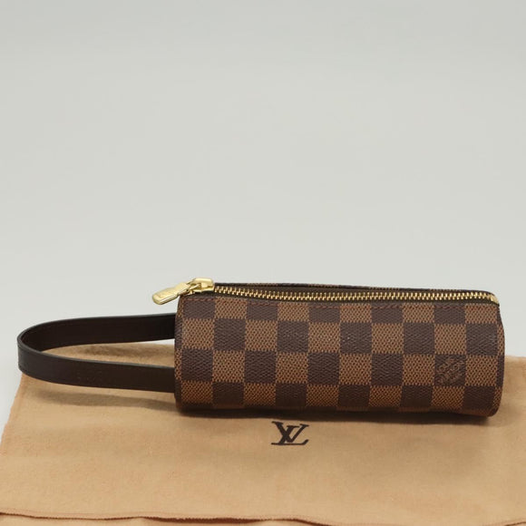 LOUIS VUITTON Damier Ebene GOLF CUP 1998 Golf Ball Case LV Auth BD1598M