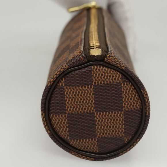 LOUIS VUITTON Damier Ebene GOLF CUP 1998 Golf Ball Case LV Auth BD1598M