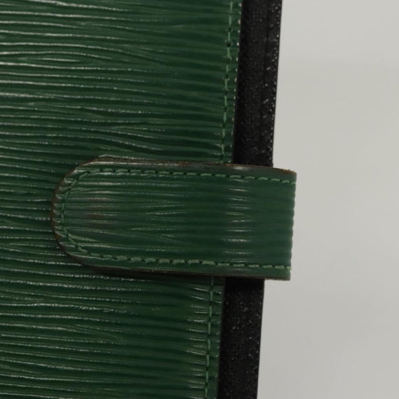 LOUIS VUITTON Epi Agenda PM Day Planner Cover Green R20054 LV Auth BD1605