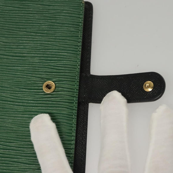 LOUIS VUITTON Epi Agenda PM Day Planner Cover Green R20054 LV Auth BD1605