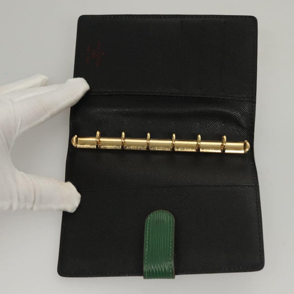 LOUIS VUITTON Epi Agenda PM Day Planner Cover Green R20054 LV Auth BD1605