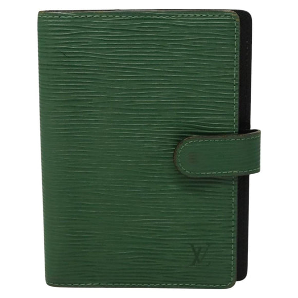 LOUIS VUITTON Epi Agenda PM Day Planner Cover Green R20054 LV Auth BD1605