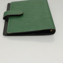 LOUIS VUITTON Epi Agenda PM Day Planner Cover Green R20054 LV Auth BD1605-6