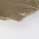 PRADA Pouch Velor Beige Auth BD1618-15