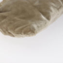 PRADA Pouch Velor Beige Auth BD1618-16