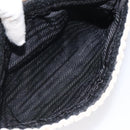 PRADA Pouch Velor Beige Auth BD1618-10