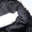 PRADA Pouch Velor Beige Auth BD1618-12