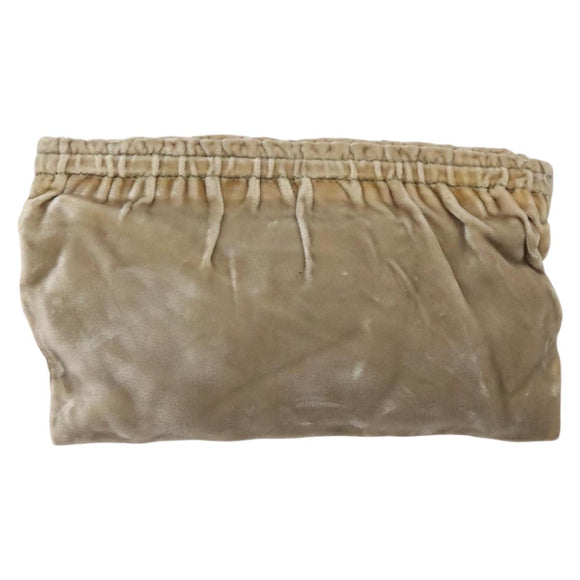 PRADA Pouch Velor Beige Auth BD1618