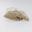 PRADA Pouch Velor Beige Auth BD1618-3