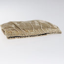 PRADA Pouch Velor Beige Auth BD1618-5