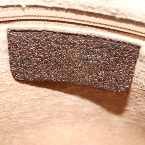 GUCCI GG Supreme Web Sherry Line Bag PVC Beige Gold 89 02 032 Auth BD1621