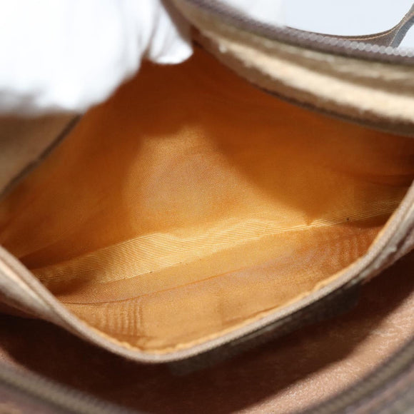 GUCCI GG Supreme Web Sherry Line Bag PVC Beige Gold 89 02 032 Auth BD1621