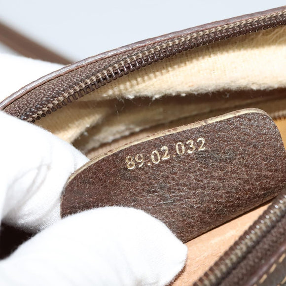 GUCCI GG Supreme Web Sherry Line Bag PVC Beige Gold 89 02 032 Auth BD1621