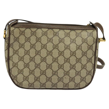 GUCCI GG Supreme Web Sherry Line Bag PVC Beige Gold 89 02 032 Auth BD1621 - 0