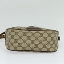 GUCCI GG Supreme Web Sherry Line Bag PVC Beige Gold 89 02 032 Auth BD1621-5