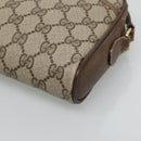 GUCCI GG Supreme Web Sherry Line Bag PVC Beige Gold 116 02 089 Auth BD1622-9