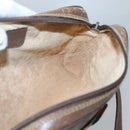 GUCCI GG Supreme Web Sherry Line Bag PVC Beige Gold 116 02 089 Auth BD1622-19