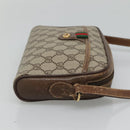 GUCCI GG Supreme Web Sherry Line Bag PVC Beige Gold 116 02 089 Auth BD1622-3