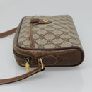 GUCCI GG Supreme Web Sherry Line Bag PVC Beige Gold 116 02 089 Auth BD1622-4